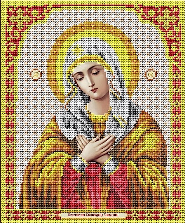 Рисунок на ткани «Богородица. Умиление»