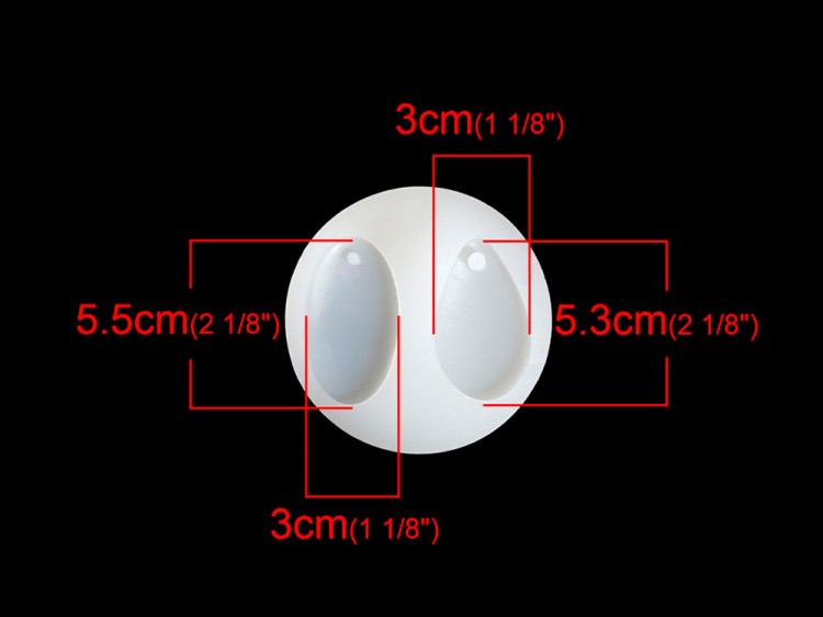 Форма силиконовая 2 капли, Resin Pro — картинка 3
