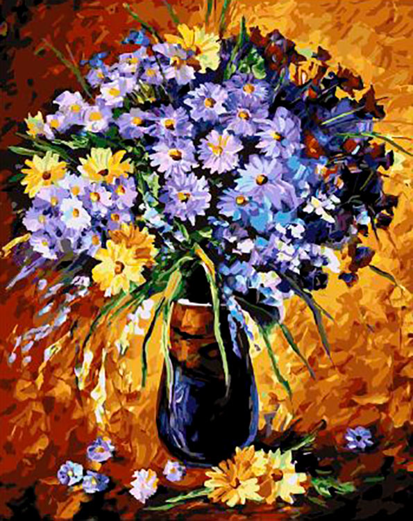 Картина по номерам «Очарование цветов»