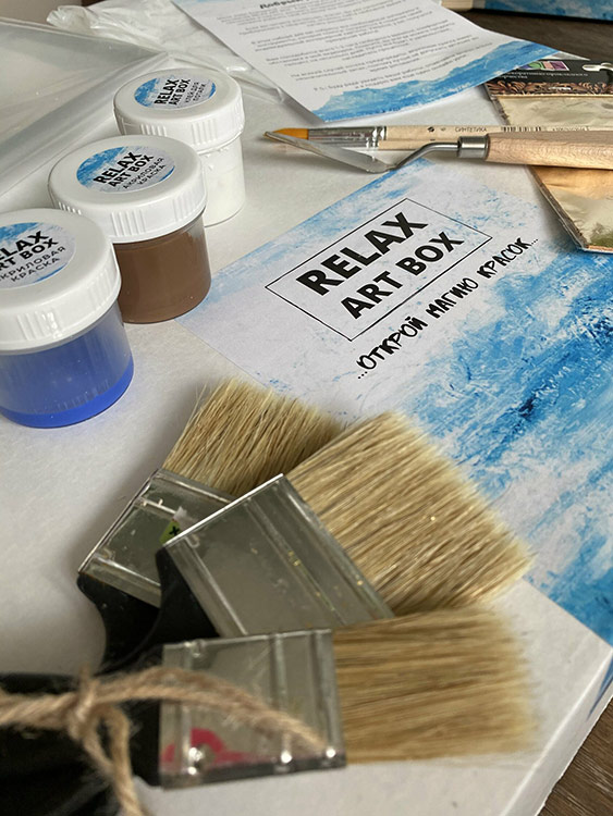 Набор для рисования с поталью и текстурной пастой «Golden mean» — картинка 2