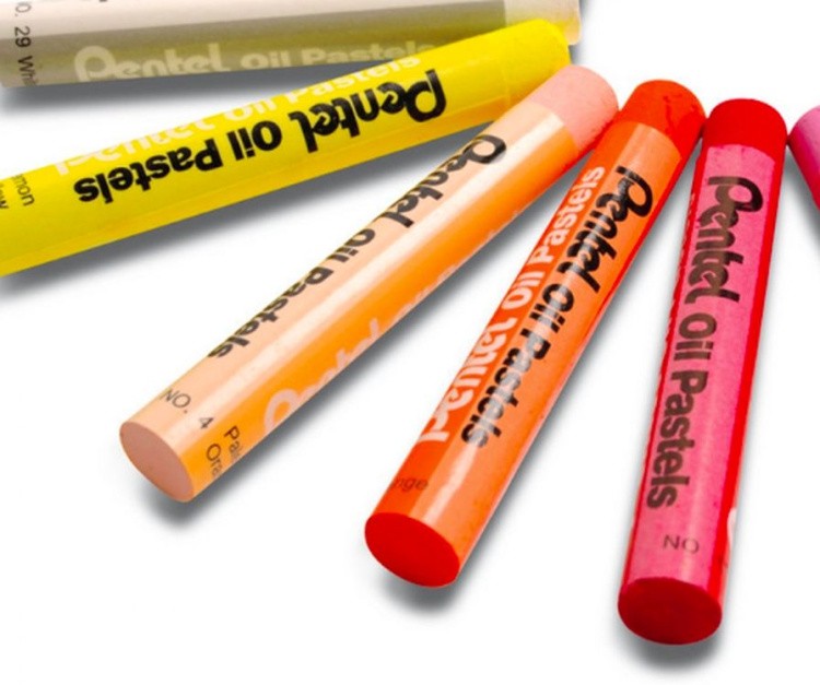 Пастель масляная Pentel Arts Oil Pastels, 12 цв. — картинка 6