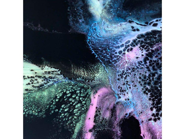 Пигмент минеральный светло-синий (Blue) 25 мл, CraftPigments Pearl — картинка 4