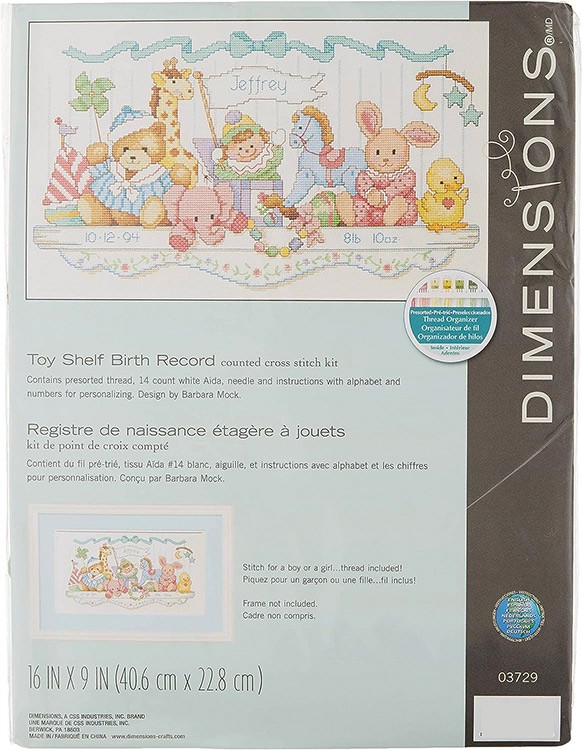 Набор для вышивания «Полка с игрушками» — картинка 3