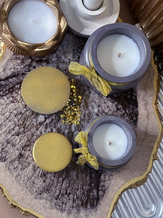 Силиконовый молд - Контейнер/банка для свечей, h 8 см, 1 шт. — картинка 4