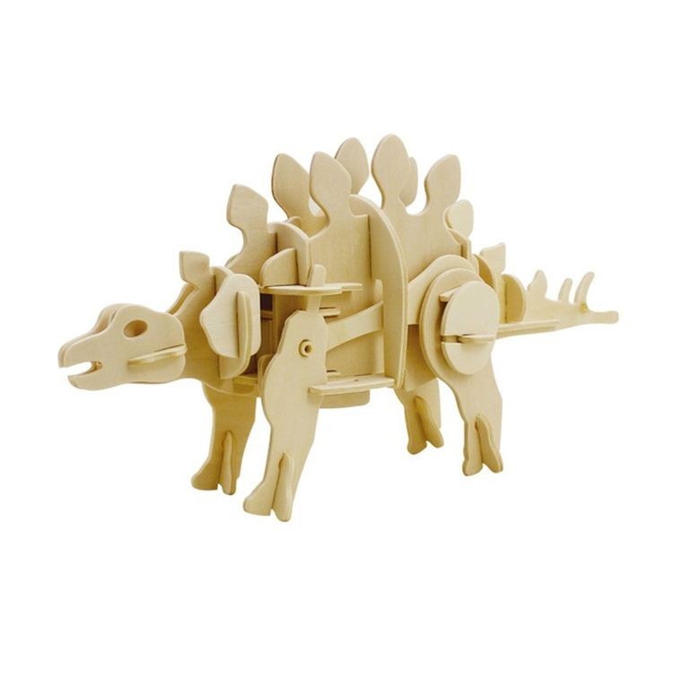 Деревянный 3D пазл «Стегозавр»