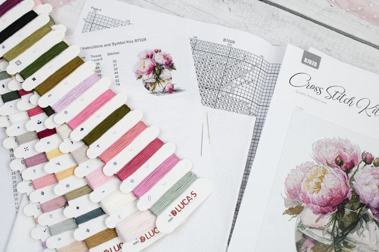 Набор для вышивания «Букет пионов» — картинка 7