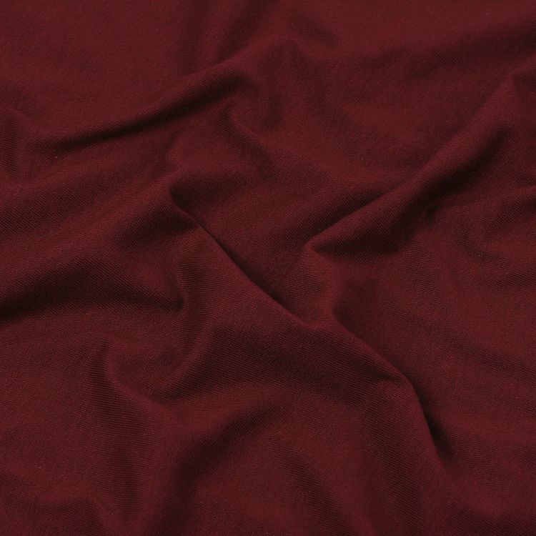 Ткань трикотаж Кулирка хлопок, 6 м, ширина 100+100 см, 145 г/м2, цвет: винный, TBY — картинка 3