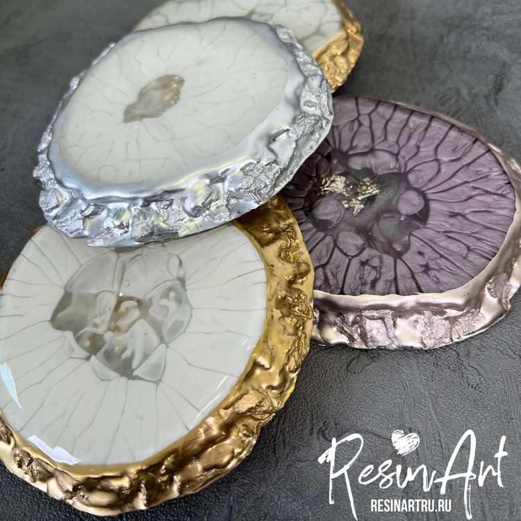 Подстаканник с «живым» краем №4 - Силиконовый молд, ResinArt — картинка 3