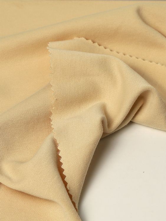 Ткань трикотаж, 1 м x 185 см, 230 г/м², цвет: бежевый, TBY — картинка 2