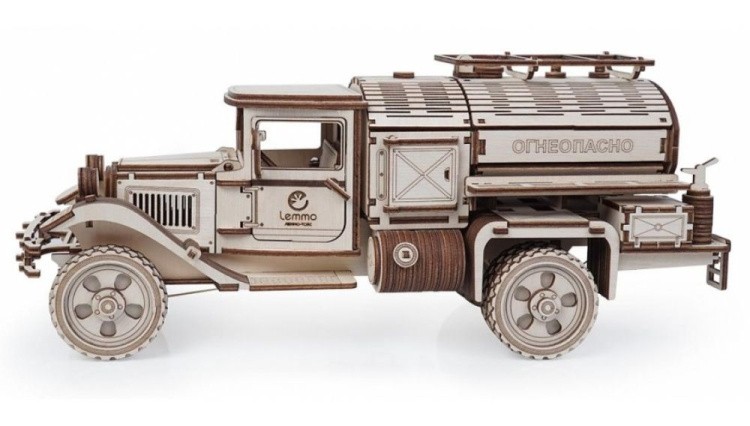 Конструктор из дерева «Грузовик Полуторка Заправщик», Lemmo — картинка 2