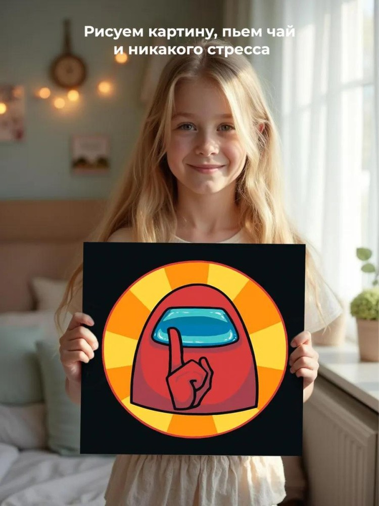 Картина по номерам «Among Us Амонг Ас: Тишина» — картинка 7