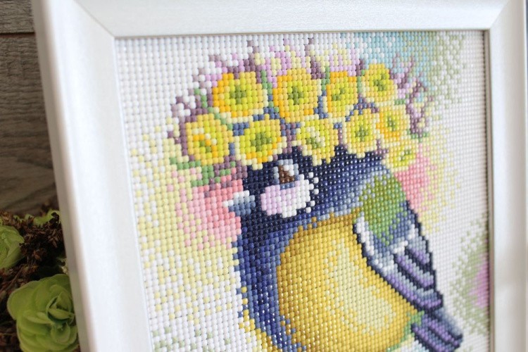 Алмазная вышивка «Солнечная синичка» — картинка 2