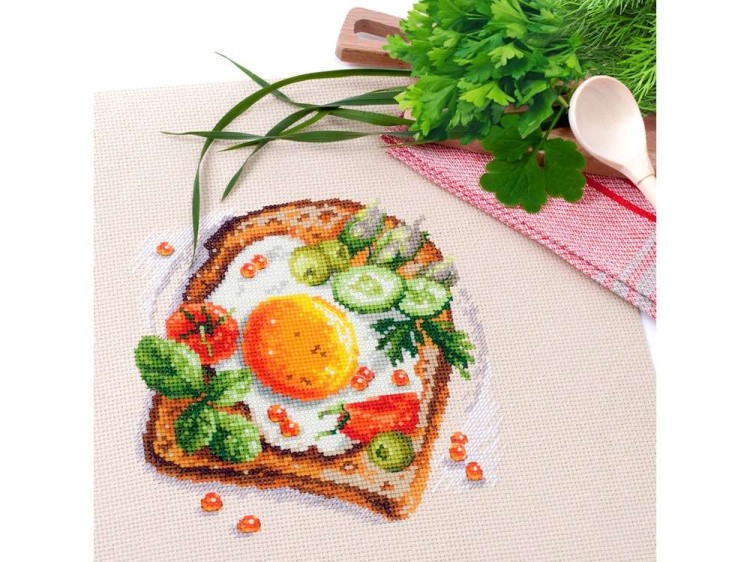 Набор для вышивания «Тост с яичницей» — картинка 3