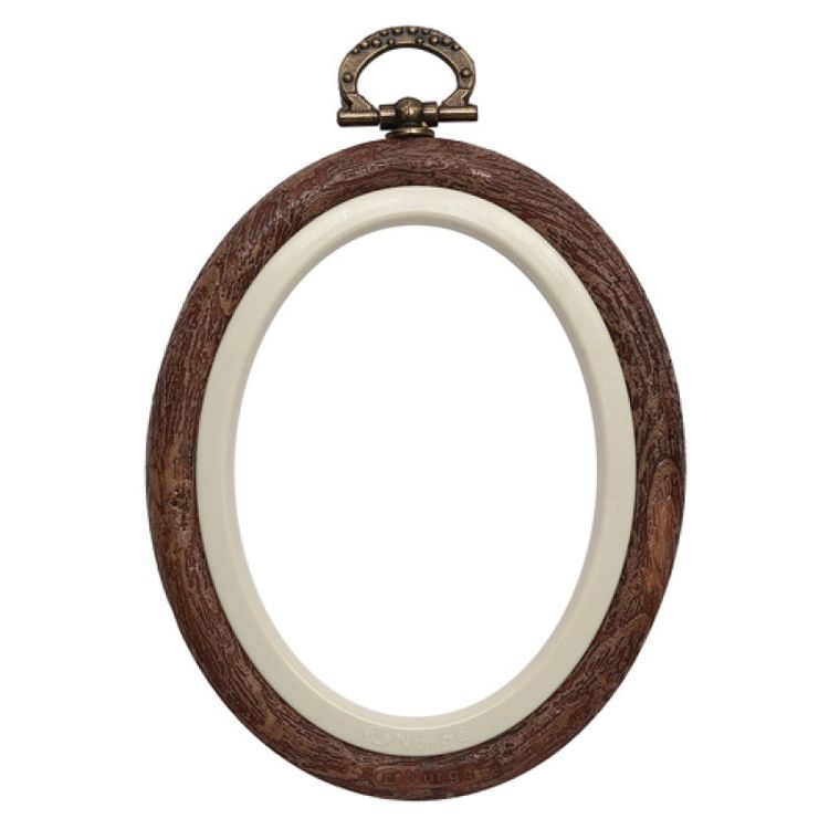 Пяльцы-рамка каучуковые овальные, диаметр 22х27 см, h=10 — картинка 3