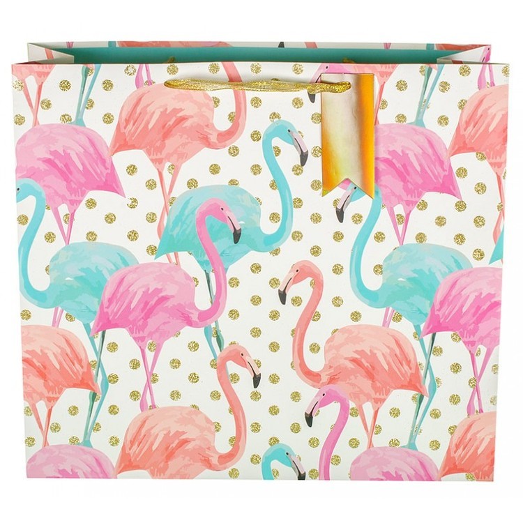 Подарочный пакет «Розовый фламинго» — картинка 2