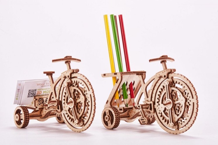Конструктор из дерева «Велосипед-визитница», Wood Trick — картинка 3
