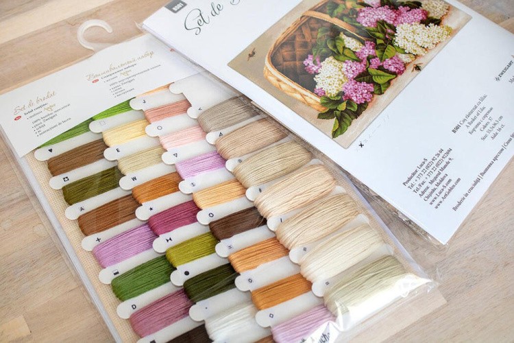 Набор для вышивания «Корзина с сиренью» — картинка 3