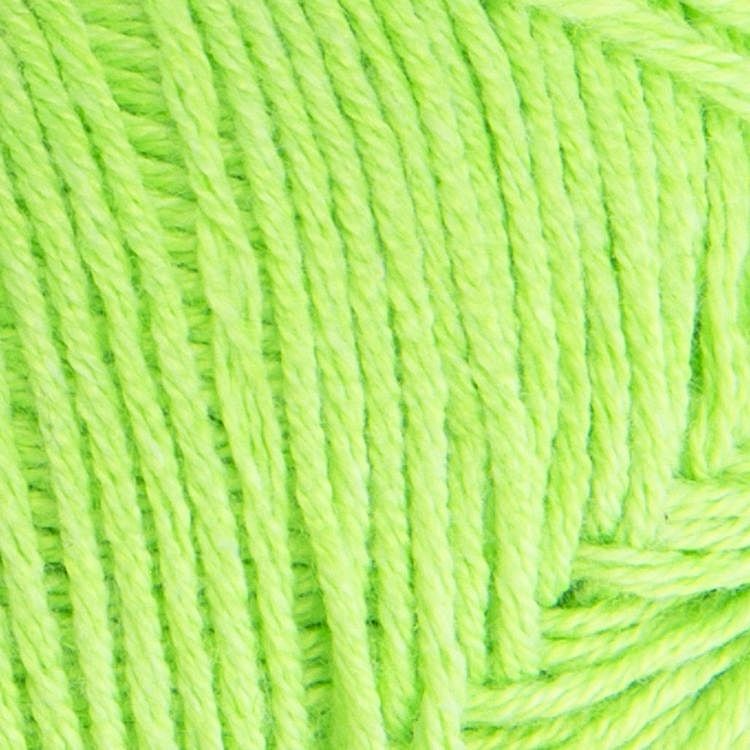 Пряжа YarnArt Flowers Unicolor (760), неон зеленый, 5 шт. по 50 г — картинка 2