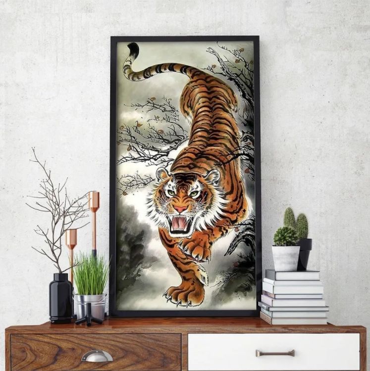 Алмазная вышивка «Тигр на охоте» — картинка 3