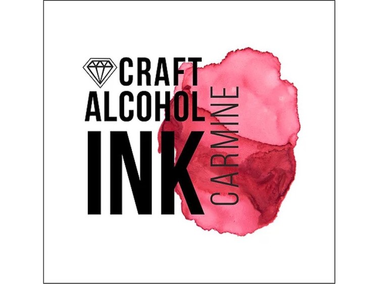 Алкогольные чернила кармин (Carmine) 30 мл, Craft Alcohol INK — картинка 2