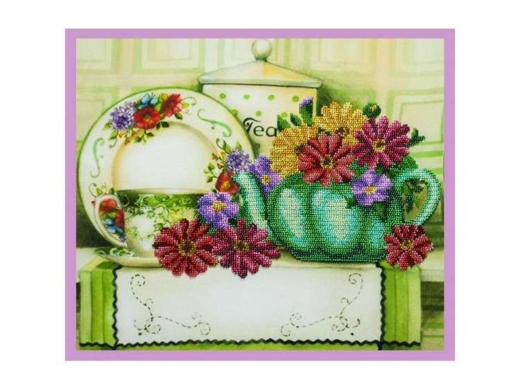 Набор для вышивания бисером «Цветочный чай»