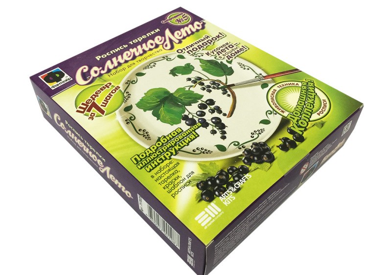 Расписная тарелка №5 «Смородина» — картинка 3