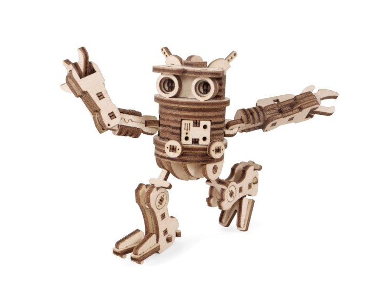 Конструктор 3D деревянный подвижный «Робот ФИЛ», Lemmo — картинка 2
