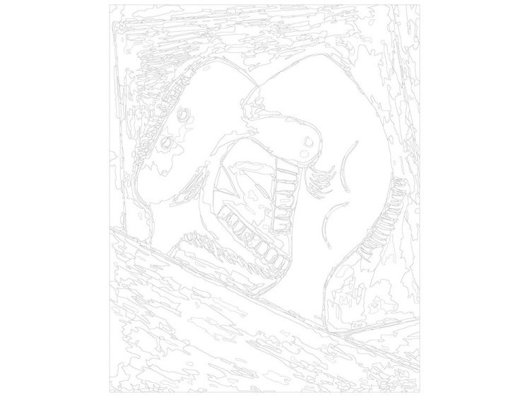 Картина по номерам «Абстрактный поцелуй» — картинка 3