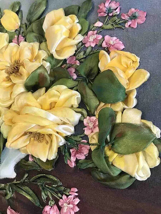 Вышивка лентами «Солнечное настроение» — картинка 3