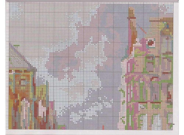 Набор для вышивания «Амстердам. Канал Аудезейтс Форбургвал» — картинка 5