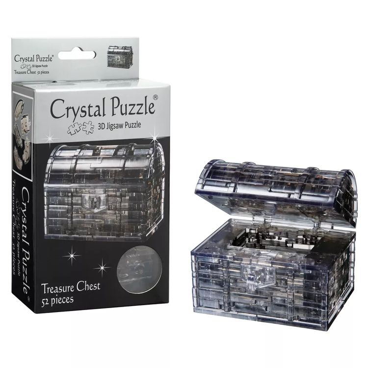 3D Головоломка «Сундук черный», Crystal Puzzl — картинка 2