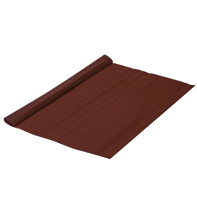 Бумага гофрированная (креповая), 32 г/м2, коричневая, 50х250 см, в рулоне, Brauberg — картинка 2