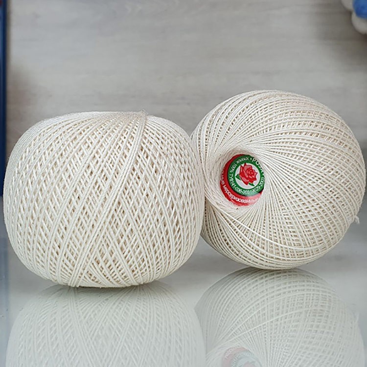 Пряжа ПНК им.Кирова Роза (0103), кремовый, 5 шт. по 50 г — картинка 4