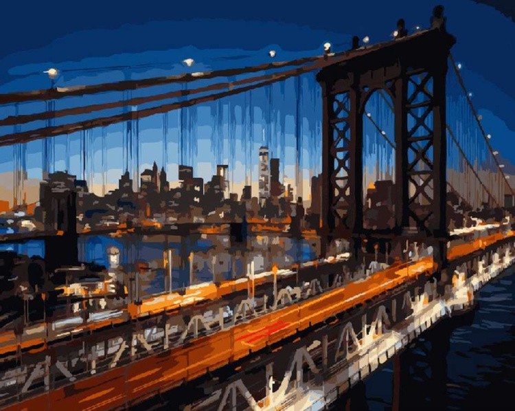 Картина по номерам «Бруклинский мост»