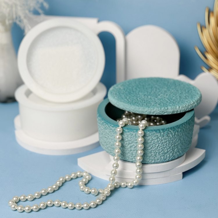 Силиконовый молд - Контейнер/банка для свечей, d13,8x5,5см, 1 шт. — картинка 4