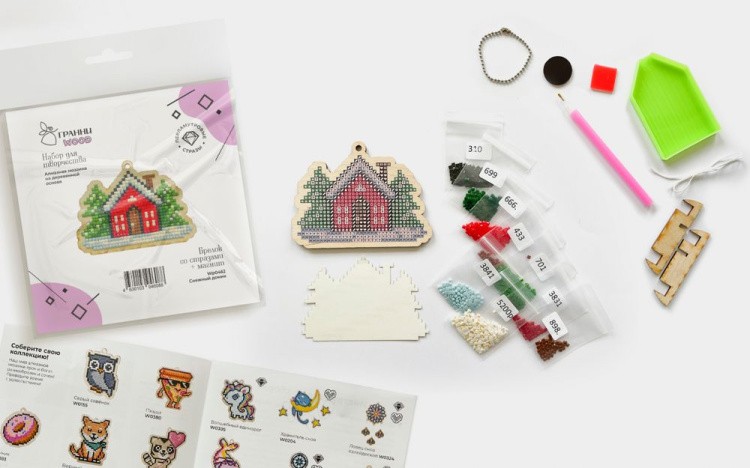 Подвеска «Хранитель снов Мишка с луной» — картинка 2