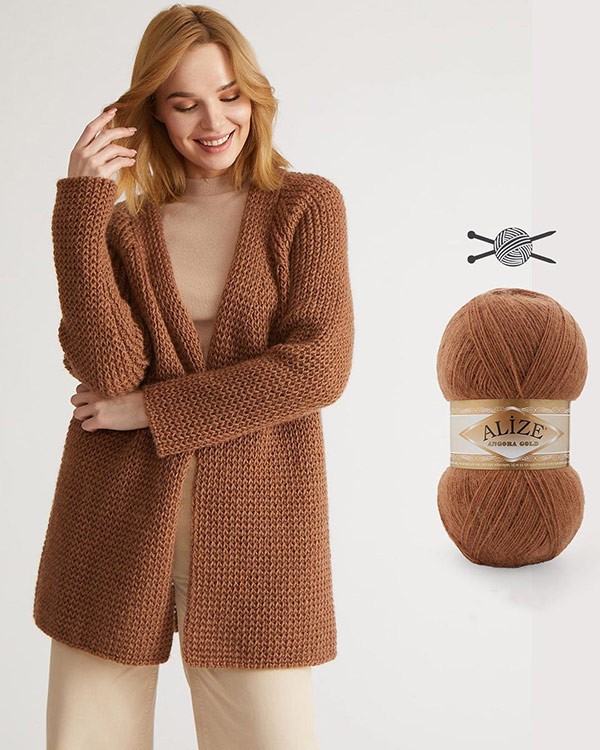 Пряжа ALIZE Angora Gold (27), бледная сирень, 5 шт. по 100 г — картинка 10