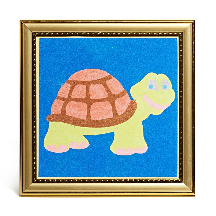 Набор для раскрашивания цветным песком «Черепаха»