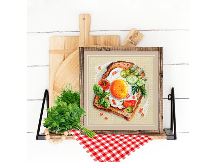Набор для вышивания «Тост с яичницей» — картинка 7