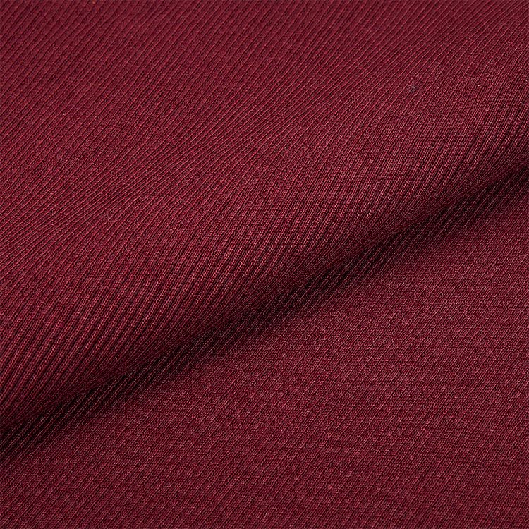 Ткань трикотаж Кашкорсе с лайкрой, 15 м, ширина 120 см, цвет: бордо, TBY — картинка 3
