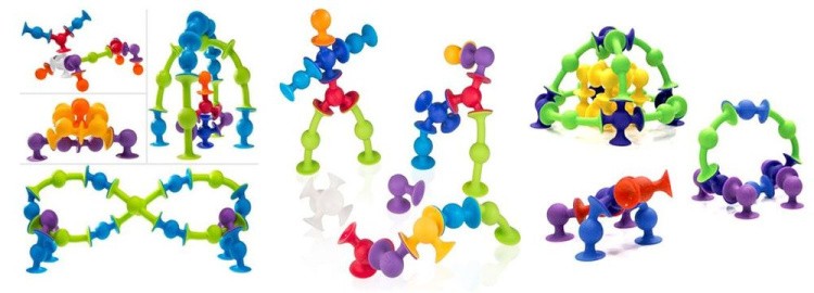 Мягкий конструктор с присосками «Веселые прилипалы», 30 деталей — картинка 7