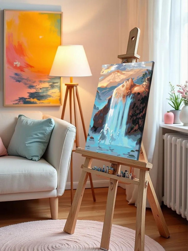 Картина по номерам «Сюрреалистический водопад» — картинка 9