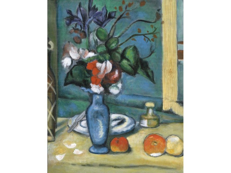 Картина по контурам гризайль «Голубая ваза» — картинка 2