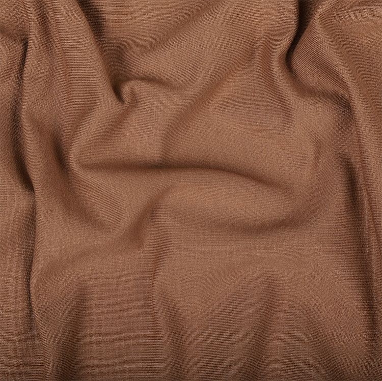 Ткань трикотаж Футер 2х нитка, петля, с лайкрой, 6 м, ширина 180 см, 240 г/м2, цвет: сливочный кофе, TBY — картинка 2