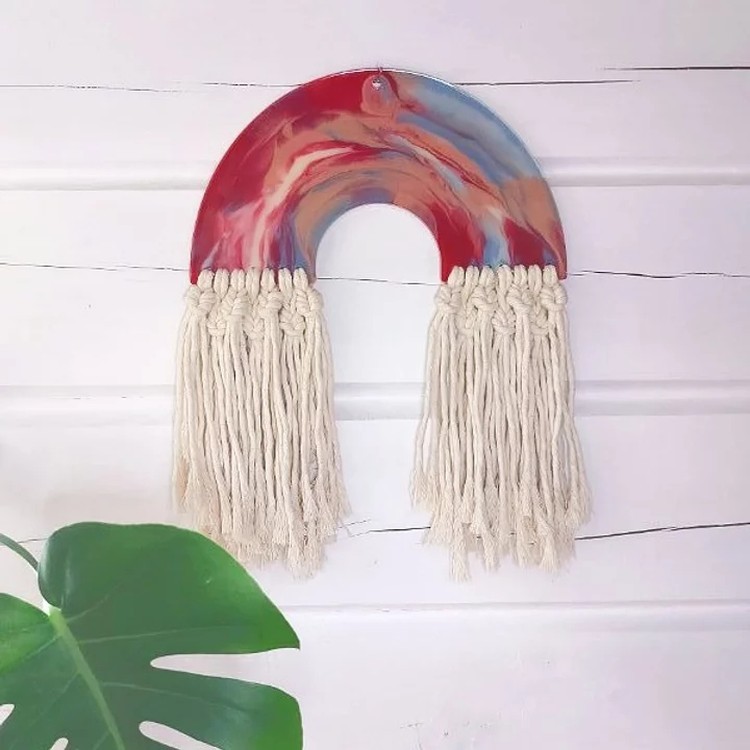 Модель №125 Силиконовый молд заготовка для макраме Радуга, 30x17x10 см, Craftsmen.store — картинка 2