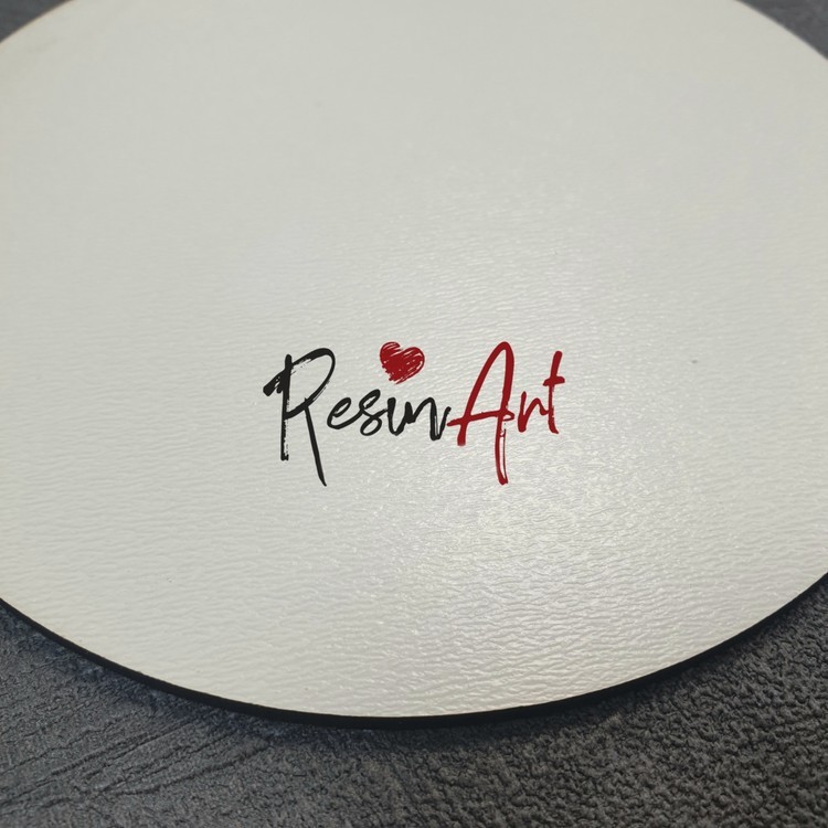 Заготовка для подстаканника №5 - срез камня (ХДФ белый) 13 см, 1 шт., ResinArt — картинка 3