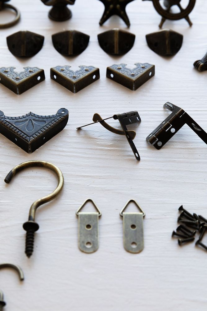 Фурнитура для шкатулок «Ручка», 4,9х2,8 см, 5 шт., цвет: бронза, Mr. Carving — картинка 4