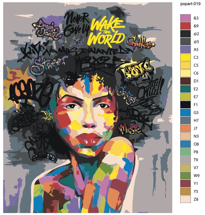 Картина по номерам «Pop Art Поп-арт 7» — картинка 3