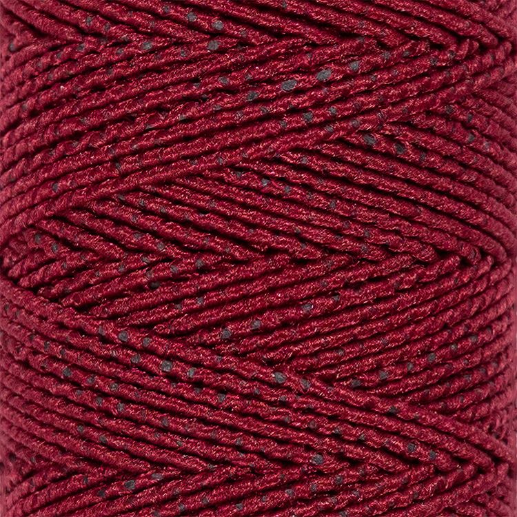 Нитки «спандекс», 60% латекс, 40% полиэстер, 10 шт. по 25 м, цвет: №122 бордовый, Gamma — картинка 2