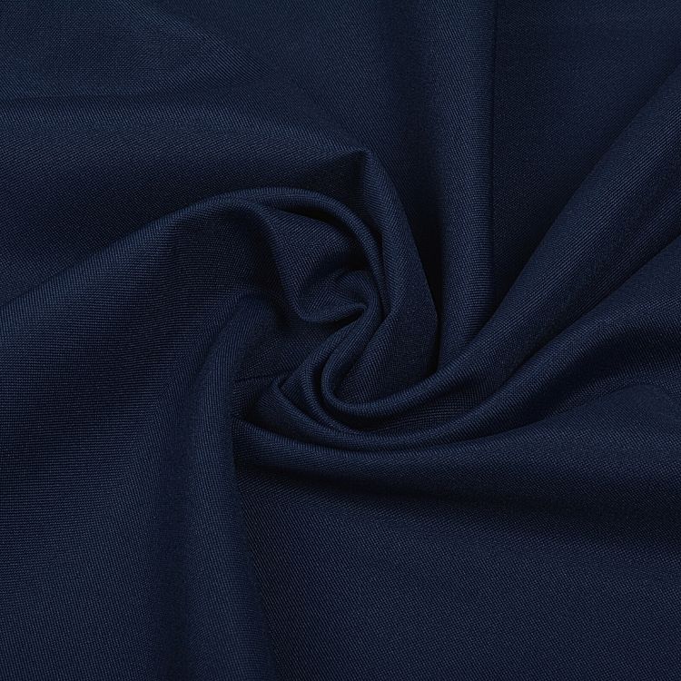 Ткань габардин, 1 м х 150 см, 150 г/м², цвет: темно-синий, TBY